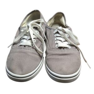 Vans Lo Pro Authentic Sneakers in Light Grey and White, Size 8 Women's.